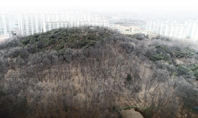 포천시 소흘읍 송우리 일원에 소재한 태봉공원 전경 (사진설명)