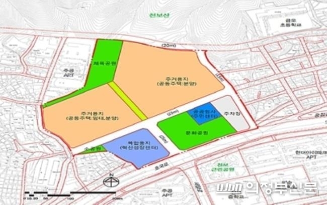 '캠프 카일' 도시개발사업 변경안(사진설명)