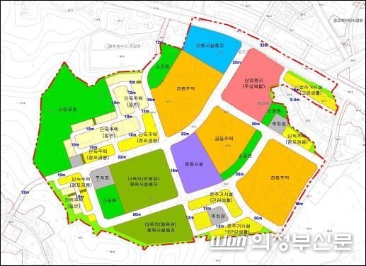 '306보충대' 토지이용계획서