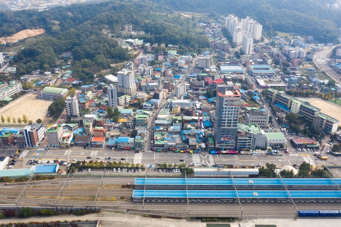 양주시 덕정역 전경