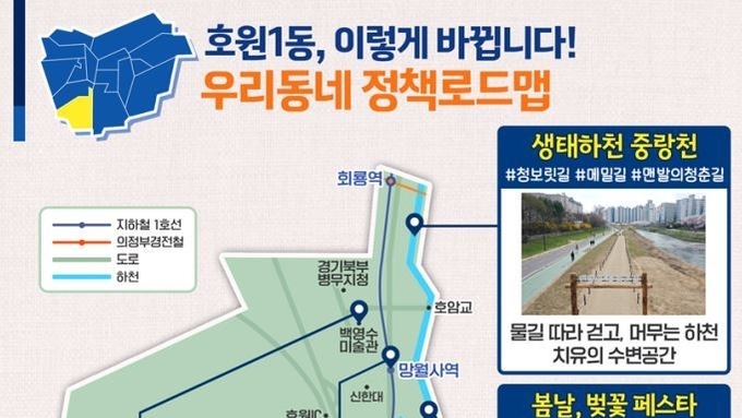 의정부시, '우리동네 정책로드맵' 호원1동편 발표